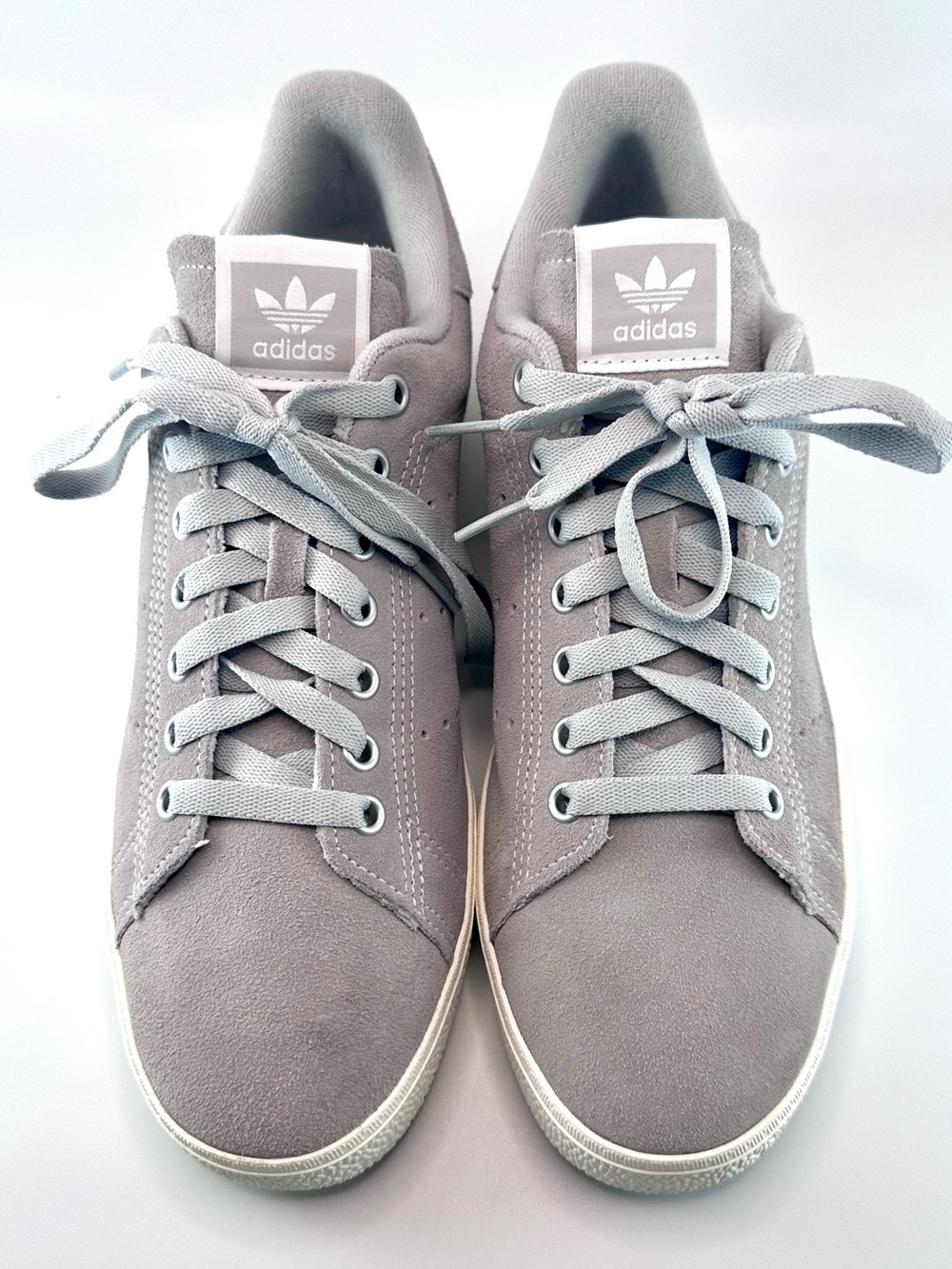 Adidas Stan Smith Grey Suede Low Top Sneakers Men's Size 9.5